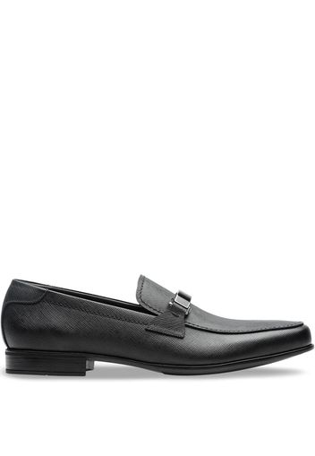 Prada Saffiano leather loafers - Black
