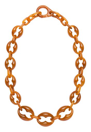 Prada Plexiglass necklace - Brown