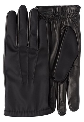 Prada Fabric and leather gloves - Black