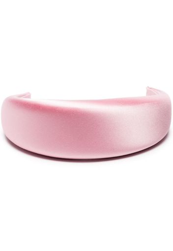 pink large silk satin headband