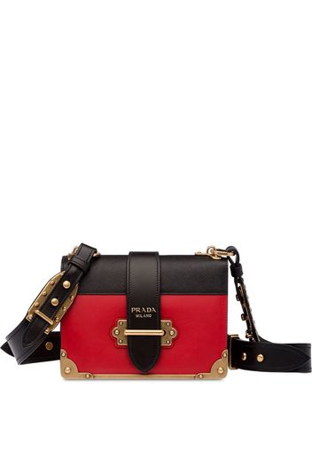 Prada Cahier leather shoulder bag - Red