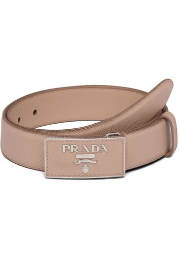 Pink, Prada logo buckle belt | Prada - Infrastructure-intelligenceShops,  Prada triangle logo lined slippers