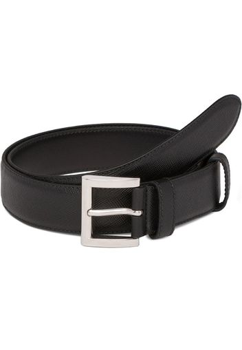 Saffiano leather belt