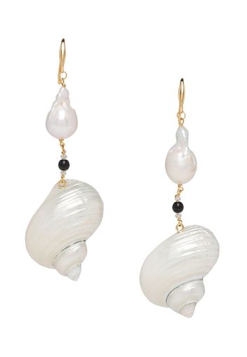 shell drop earrings