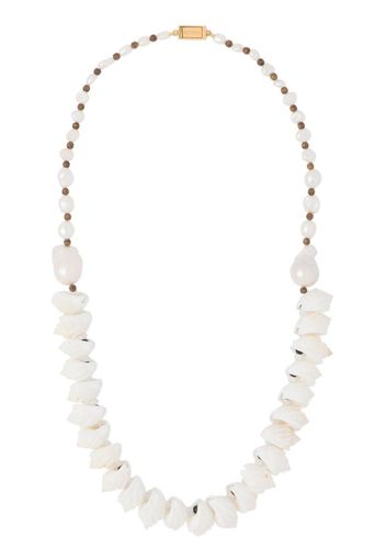 seashell-embellished necklace