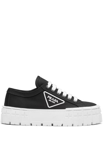 triangular logo plaque sneakers