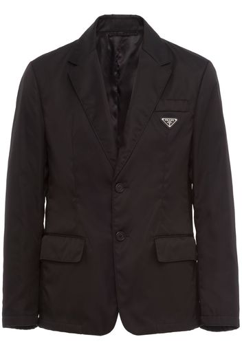 logo-plaque single-breasted blazer