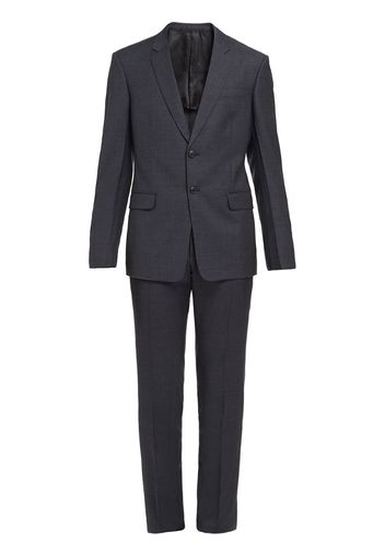 single-breasted wool suit