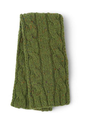 cable-knit wool scarf