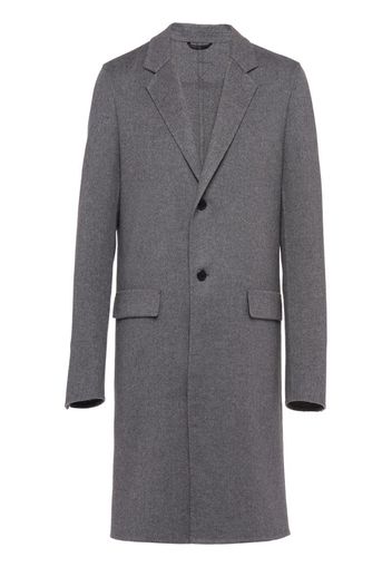 single-breasted cashmere coat