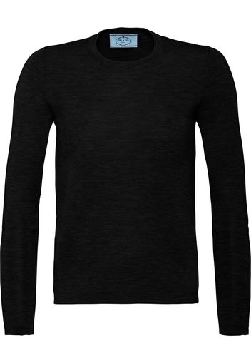 Prada knitted cashmere-silk jumper - Black