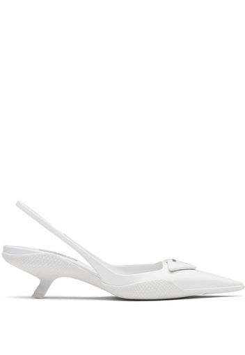 Prada pointed slingback pumps - White