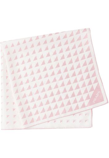 Prada printed twill scarf - Pink