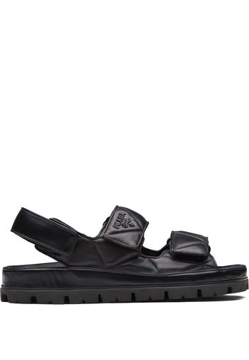 Prada logo-strap chunky sandals - Black