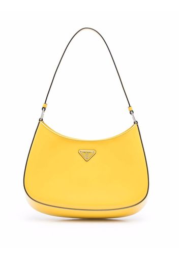 Prada Cleo brushed leather shoulder bag - Yellow