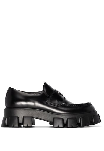 Prada Monolith leather loafers - Black