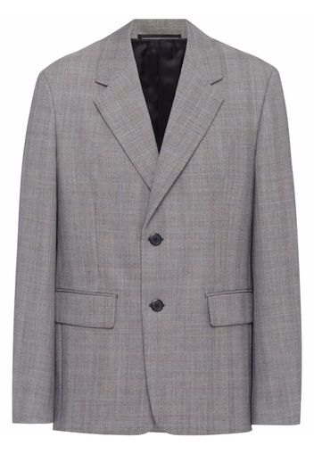 Prada single-breasted wool jacket - Grey