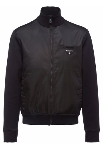 Prada Re-Nylon panelled bomber jacket - Black