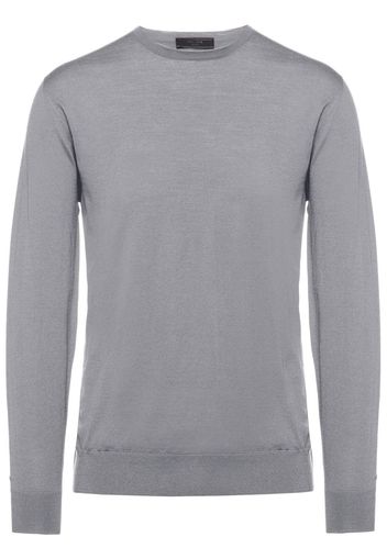 Prada round-neck long-sleeve jumper - Grey