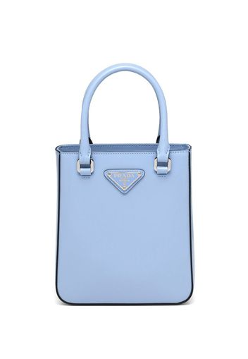 Prada small brushed tote bag - Blue