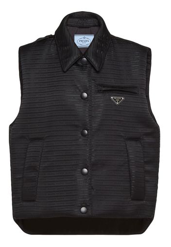 Prada padded re-nylon vest - Black