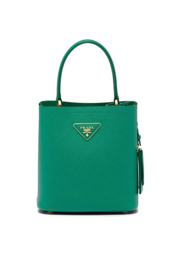 Prada small leather Panier bag - Green