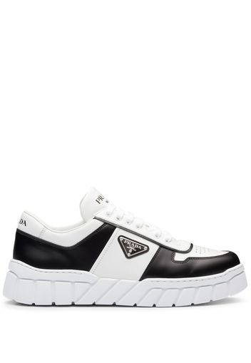 Prada low-top leather sneakers - White
