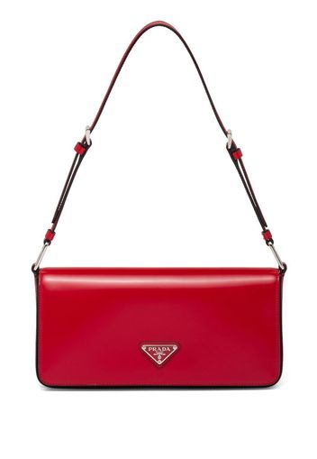 Prada Femme brushed-leather shoulder bag - Red