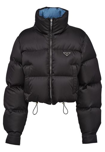 Prada Re-Nylon cropped padded jacket - Black