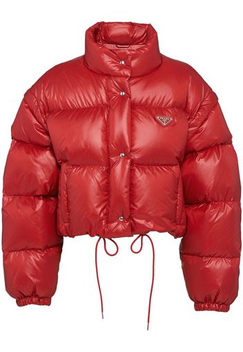 Prada Re-Nylon detachable-sleeve jacket - Red