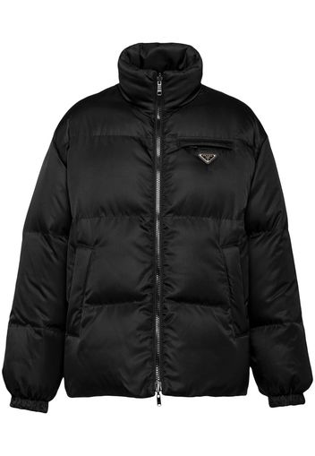 Prada Medium-length Re-Nylon down jacket - Black