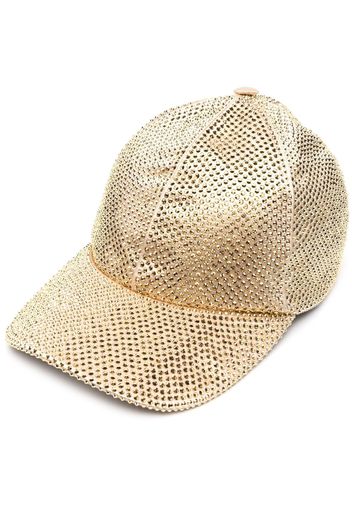 Prada rhinestone baseball cap - Gold