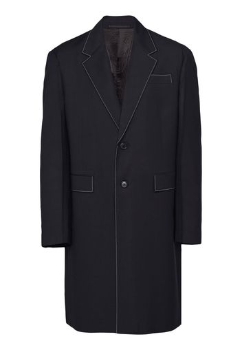 Prada single-breasted wool coat - Black