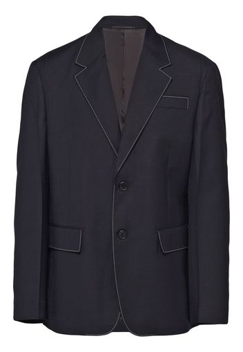 Prada single-breasted wool blazer - Black