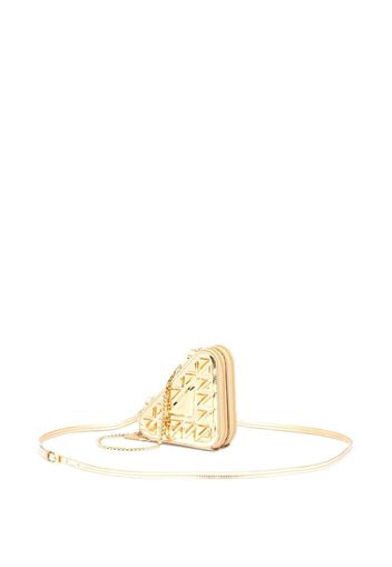 Prada studded leather mini pouch - Gold