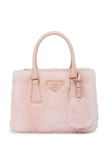 Prada Galleria shearling tote bag - F0615 ORCHID PINK