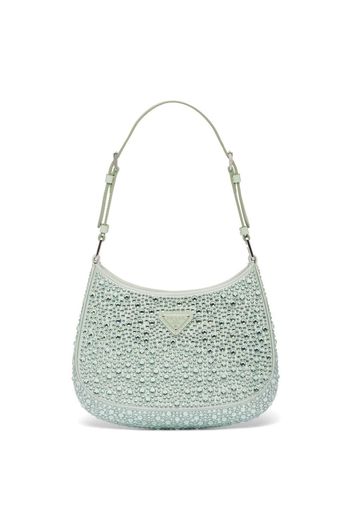 Prada Cleo crystal-embellished shoulder bag - Green