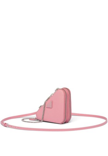 Prada Saffiano leather mini pouch bag - Pink