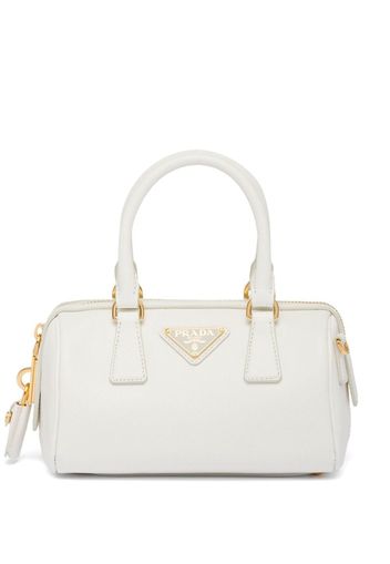 Prada Saffiano leather top handle bag - White