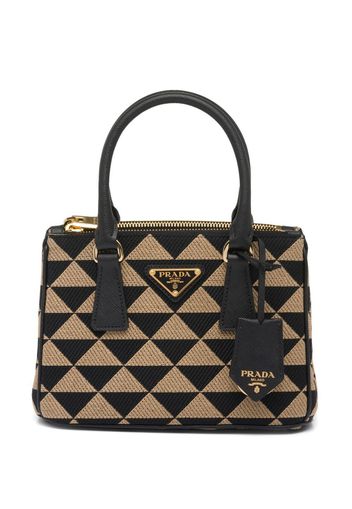 Prada Symbole embroidered mini bag - Black