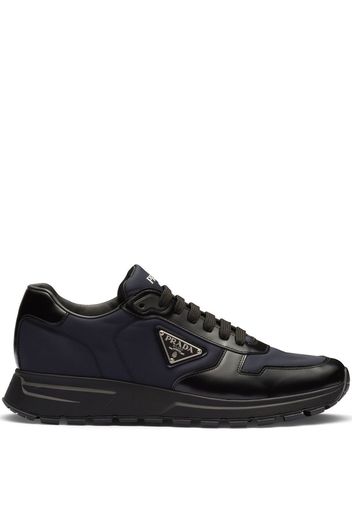 Prada logo-patch low-top sneakers - Blue