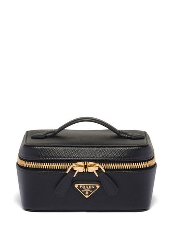 Prada Saffiano leather make up bag - Black