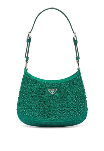 Prada Cleo crystal-embellished shoulder bag - Green