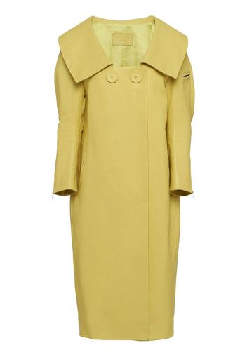 Prada wide-collar double-breasted coat - Green