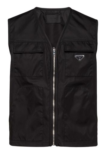 Prada Re-Nylon cargo gilet - Black