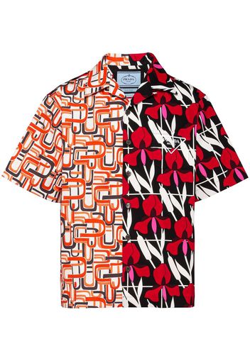 Prada Double Match cotton shirt - Orange