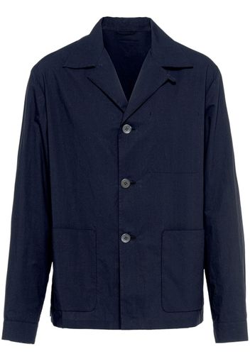 Prada single-breasted cotton jacket - Blue