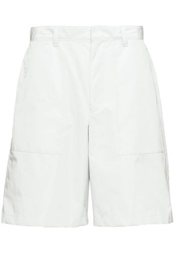 Prada triangle-logo Bermuda shorts - White