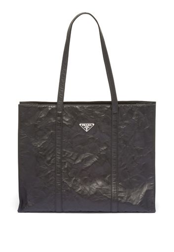 Prada large leather tote bag - Black