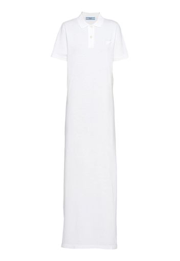 Prada piqué maxi dress - White